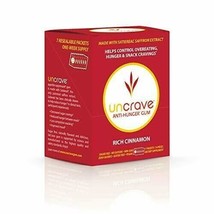 UnCrave Anti-Hunger Gum with Patented Satiereal® Saffron Extract - Rich Cinnamon - £11.50 GBP