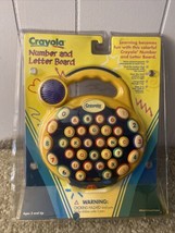 Crayola Number And Letter Board new in box kids toy Year 2000, Learning Toy Rare - $44.55