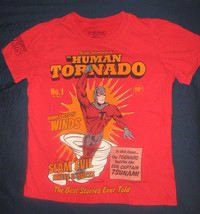 Radio Days The Human Tornado Comic Book Red T-Shirt Men&#39;s Size M - £11.66 GBP