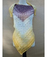 Women Shawl Wrap Sweater Crocheted Hand crafted Unique One of a kind - $842.40 MXN