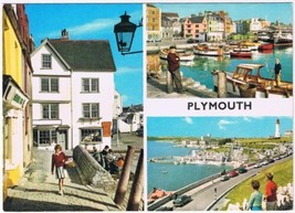 Postcard Plymouth Multi View Devon England UK - £2.32 GBP