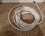 25&#39; Coaxial Cable Cord, 75 OHMs Male-Male TV Video Line Connector, White - $7.59