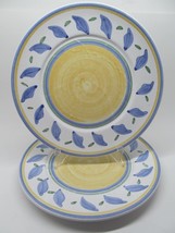 Williams Sonoma Tournesol Italy Leaf Set Of Two 11&quot; Dinner Plates READ DESCRIP - £7.46 GBP