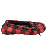 Minnetonka Moccasin Slippers Women Size 7 Red Black Trapper Plaid Faux F... - $492.69 MXN