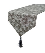 Charcoal Chrome - Grey Faux Leather Decorative Table Runner - $49.89+