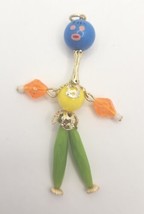 Vintage Jointed Beaded People Necklace Pendant Key Chain Random Select S... - £10.14 GBP