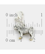 Pug-Puppy Dog Charm 3-d Solid Sterling Silver - $47.52