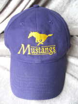 MEN&#39;S YELLOW EMBORIDERY PURPLE MUSTANGS CAP HAT BY HEAD SHOTS KC CAPS - $13.89