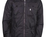 LRG Mens Black Lightweight 100% Cotton Foressence Zip Up Jacket Windbrea... - $51.86