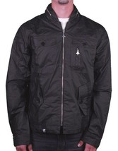 LRG Mens Black Lightweight 100% Cotton Foressence Zip Up Jacket Windbrea... - £41.26 GBP