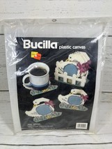 Bucilla 5949 Plastic Canvas Kit Geese Coasters 7 Piece Set New - £5.63 GBP