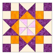 Star Paper Piecing Quilt Block Pattern  078 A - £2.05 GBP