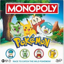 Monopoly Pokémon Edition Board Game 2-4 Players Kids Game 45 Mins. Avg A... - $45.53