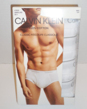 Calvin Klein 4 Pack Men&#39;s 2XL XXL 45-48  Brief Underwear White Cotton Ne... - $27.67