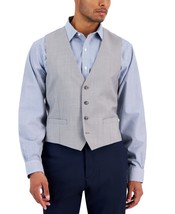 Calvin Klein Men&#39;s Slim-Fit Wool Infinite Stretch Suit Vest - Light Grey - $26.00