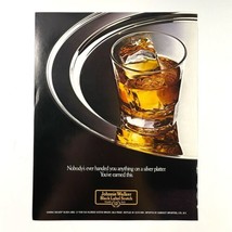 Johnnie Walker Black Label Scotch Vintage 1976 Print Ad 8” x 10.75&quot; 70s - £16.96 GBP