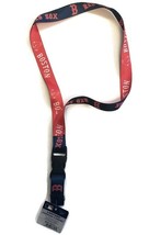 Boston Red Sox Lanyard Key Chain w/Detachable Buckle 22&quot; L X 1&quot; W Red Blue - £5.49 GBP