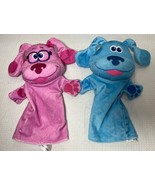 Blues clues &amp; You Plush Blue Magenta w/ glasses hand puppets Melissa Doug - $9.89