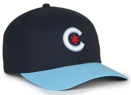 Chicago Cubs MLB OC Sports City Connect Columbia Blue Hat Cap Adult Snapback - £18.37 GBP
