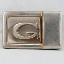 Vintage Belt Buckle Letter G Clamp Closure Dress Up Buckle Gold And Silv... - $44.99