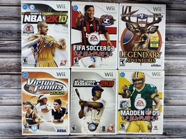 Nintendo Wii Video Game Sports Bundle - Basketball Baseball + Lot of 6 - Read! - £19.25 GBP