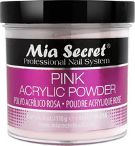 Mia Secret Acrylic Nail Powder Professional Nail System Size: 4 oz - Pink - £13.52 GBP