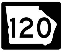 Georgia State Route 120 Sticker R3663 Highway Sign - $1.45+