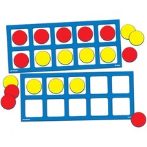 Jumbo Magnetic Quietshape Foam Ten Frames With Counters - Set Of 2 With ... - £21.62 GBP