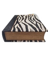 Zebra Jewelry Box Wooden/Composite Large Organizer  - £11.59 GBP