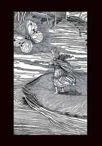 Thumbelina | Little Totty | Thumbelisa | Thumbling 1914 Antique Book Art Plate I - £10.31 GBP