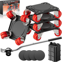 Furniture Mover Ultra 8 Wheels Heavy Item Moving Tool Dolly 1650 Lbs Cap... - $54.15