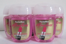 Bath &amp; Body Works PocketBac Hand Gel Lot Set of 5 #FLAWLESS GIRL POWER P... - $17.72