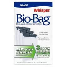 Tetra Whisper Bio-Bag Filter Cartridges for Aquariums Medium 18 count (6 x 3 ct) - £42.21 GBP