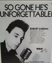 Robert Gordon Rock Billy Boogie Magazine Advertising Rockabilly Music Clipping - £6.68 GBP