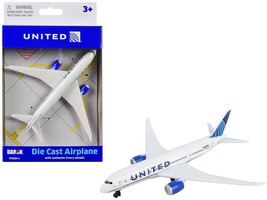 Commercial Aircraft &quot;United Airlines&quot; (N12010) White with Blue Tail Diec... - $20.63