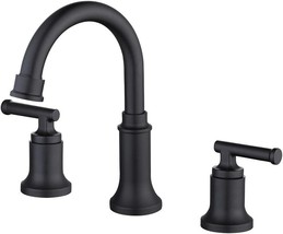 Glacier Bay Oswell 8&quot; Widespread 2-Handle High-Arc Bathroom Faucet Matte Black - £55.72 GBP