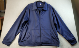 Active Joe Jacket Mens Size XL Navy 100% Polyester Long Sleeve Pockets F... - $13.79