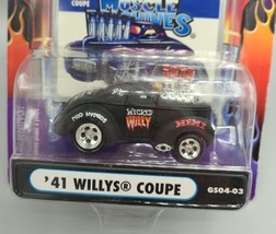 Muscle Machines &#39;41 Willys Coupe Wicked Willy Black RARE GS04-03 2004 Ne... - £11.40 GBP
