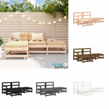 Outdoor 4 Piece Wooden Garden Patio Lounge Set Pine Wood Chairs Seat Sof... - £245.39 GBP+