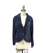 VTG CP Shades Purple Silk Velvet Lagenlook Cutaway Jacket  Size S - $44.55