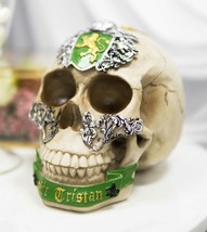 King Arthur And Roundtable Knights Sir Tristan With Golden Harp Skull St... - $469.08 MXN