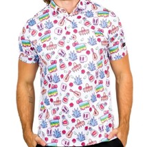 2023 new day swagger Men&#39;s fashion printed  shirt summer short -sleeved outdoor  - £95.68 GBP