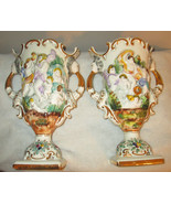 (2) Two  ELPA Alcobaca Portugal Porcelain Cherubs Vases - $365.72 CAD
