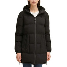 DKNY Womens Full Zip Parka Jacket Size Medium Color Black - £143.23 GBP