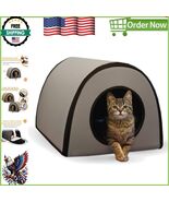 Compact K&amp;H Thermo Mod Kitty Shelter - Heated Cat House for Fast Winter ... - $1,898.61 MXN