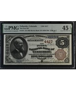 1882 $5 Brown Back Ch #4417 Prima NB Di Telluride, CO PMG Ch XF 45 EPQ - €65.477,93 EUR