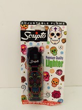 Scripto Premium Quality Lighter *Colorful Skull Design* (Adjustable Flame) - £6.86 GBP