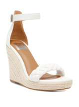 NEW Dolce Vita Women&#39;s Harriat Braided Espadrille Platform Wedge WhiteSi... - £62.29 GBP