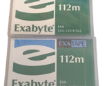 Lot of 2 Exabyte Exatape 112M 8mm Data Cartridges Sealed Unused - £5.56 GBP