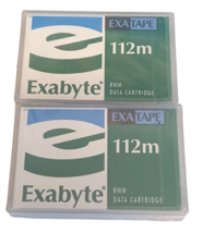 Lot of 2 Exabyte Exatape 112M 8mm Data Cartridges Sealed Unused - £5.57 GBP